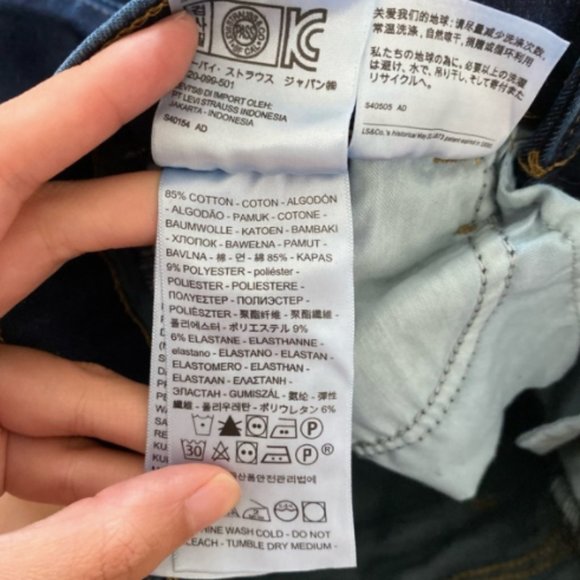 Levi’s 720 High Rise Super Skinny Jeans Sz 24 - Picture 4 of 11